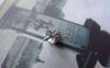 Accessories - 10 Pcs Platinum Tone Brass Bead Cap With Peg For Half Drilled Pearls Beads A7710