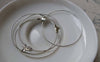 Accessories - 10 Pcs Platinum White Gold Tone Earwire Round Earring Hoops 45mm A5589