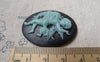 Accessories - 10 Pcs Resin Angel Cupid Blue Oval Cameo Cabochon 30x40mm A3819