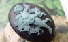 Accessories - 10 Pcs Resin Angel Cupid Blue Oval Cameo Cabochon 30x40mm A3819