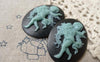 Accessories - 10 Pcs Resin Angel Cupid Blue Oval Cameo Cabochon 30x40mm A3819