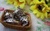 Accessories - 10 Pcs Silver Carp Fish Charms Filigree 3D Pendants 14x21mm A1148