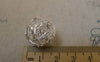 Accessories - 10 Pcs Silver Tone Iron Wire Knots Ball Beads Size 18mm A7483