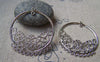 Accessories - 10 Pcs Silvery Gray Nickel Tone Filigree Chandelier Earring Drops Pendants 43x48mm A997