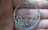 Accessories - 10 Pcs Silvery Gray Nickel Tone Filigree Chandelier Earring Drops Pendants 43x48mm A997