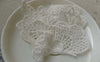 Accessories - 10 Pcs White Color Filigree Floral Butterfly Cotton Lace Doily 40x55mm A6558