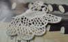 Accessories - 10 Pcs White Color Filigree Floral Butterfly Cotton Lace Doily 40x55mm A6558