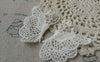 Accessories - 10 Pcs White Color Filigree Floral Butterfly Cotton Lace Doily 40x55mm A6558