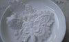 Accessories - 10 Pcs White Color Filigree Floral Butterfly Cotton Lace Doily 40x70mm A7593