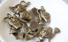Accessories - 10 Pcs Wine Pot Pendants Antique Bronze Charms 15x30mm A4313