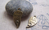 Accessories - 10 Sets (20pcs) Of Antique Bronze Key And Lock Heart Charms 12x22mm A4386