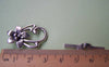 Accessories - 10 Sets Antique Silver Five Leaf Flower Toggle Clasps A1267