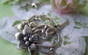 Accessories - 10 Sets Antique Silver Five Leaf Flower Toggle Clasps A1267