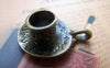 Accessories - 10 Sets Of Antique Bronze Coffee Cup Charms Pendants 18.5mm A1341