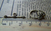 Accessories - 10 Sets Of Antique Bronze Rose Flower Toggle Clasps A218