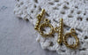 Accessories - 10 Sets Of Antique Gold Coiled Twisted Toggle Clasps A1269