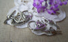Accessories - 10 Sets Of Antique Silver Bird Toggle Clasps A1260