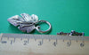 Accessories - 10 Sets Of Antique Silver Vine Leaf Toggle Clasps A2800