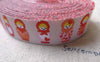 Accessories - 10 Yards (9.1 Meter) Yarn Weave Stitched Matryoshka Russian Doll Ribbon Label String A6857