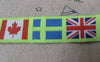 Accessories - 10 Yards (9.1 Meter) Yarn Weave Stitched Multiple National Flags Ribbon Label String A6855