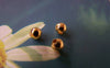 Accessories - 100 Pcs Gold Finish Smooth Round Iron Metallic Beads Ball Size 4mm A5342