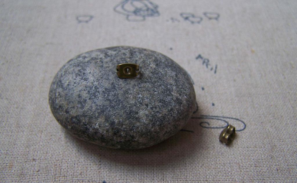 Accessories - 100 Pcs Of Antique Bronze Brass Butterfly Backs Backings Earnuts Earring Stoppers 3.5x5mm A5160