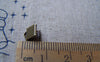 Accessories - 100 Pcs Of Antique Bronze Brass Ribbon Ends Clamps Fasteners Clasps 6mm A3441