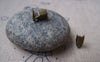 Accessories - 100 Pcs Of Antique Bronze Fold Over Crimp Head Clasps 5x9mm A3918