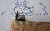 Accessories - 100 Pcs Of Antique Bronze Fold Over Crimp Head Clasps 5x9mm A3918