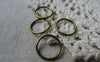 Accessories - 100 Pcs Of Antique Bronze Jump Rings 14mm 16gauge A5505