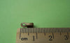 Accessories - 100 Pcs Of Antique Bronze Medium Fold Over Crimp Head Clasps 4x9mm A2099