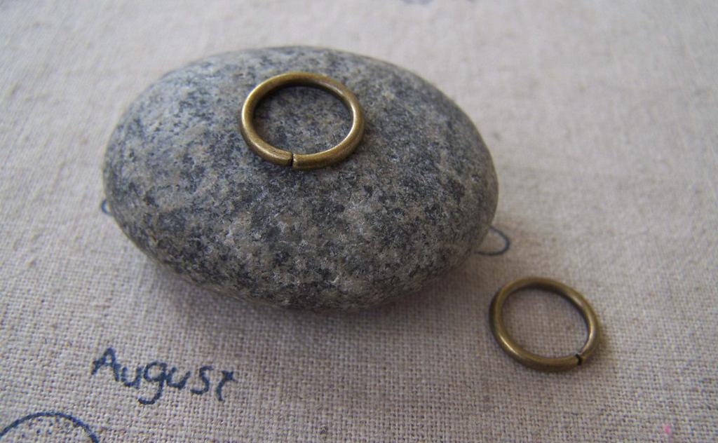 Accessories - 100 Pcs Of Antique Bronze Thick Jump Rings 12mm 14gauge A2436