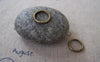 Accessories - 100 Pcs Of Antique Bronze Thick Jump Rings 12mm 14gauge A2436