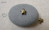 Accessories - 100 Pcs Of Antique Bronze Thick Star Charms 7mm A7133