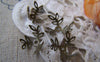 Accessories - 100 Pcs Of Antique Bronze Three Leaf Filigree Bead Caps 14mm A590