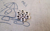 Accessories - 100 Pcs Of Antique Silver Smooth Round Rondelle Spacer Beads 5mm A5423