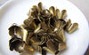 Accessories - 100 Pcs Of Antiqued Bronze Filigree Four Leaf Flower Cone Bead Caps 10x12mm A2104