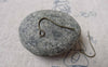 Accessories - 100 Pcs Of Antiqued Bronze Simple Fish Hook Earwire 13x17mm A6813