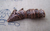 Accessories - 100 Pcs Of Antiqued Copper Filigree Cone Bead Caps 16x16mm A2713