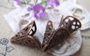 Accessories - 100 Pcs Of Antiqued Copper Filigree Cone Bead Caps 16x16mm A2713