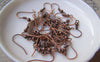Accessories - 100 Pcs Of Antiqued Copper Fish Ball Hook Earwire Findings 18mm A3012
