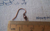 Accessories - 100 Pcs Of Antiqued Copper Fish Ball Hook Earwire Findings 18mm A3012