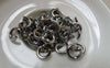 Accessories - 100 Pcs Of Chrome Tone Iron OD Jump Rings 9mm 13 Gauge A6122