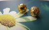 Accessories - 100 Pcs Of Gold Tone Filigree Ball Spacer Beads Size 8mm A3845