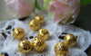 Accessories - 100 Pcs Of Gold Tone Filigree Ball Spacer Beads Size 8mm A3845