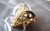 Accessories - 100 Pcs Of Gold Tone Filigree Cone Bead Caps 16x16mm A4446