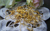 Accessories - 100 Pcs Of Gold Tone Fish Hook Earwire Findings 18mm A3311