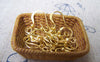Accessories - 100 Pcs Of Gold Tone Flat Fish Hook Earwire Findings 15x15mm A3312
