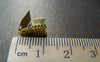 Accessories - 100 Pcs Of Gold Tone Fold Over Crimp Head Clasps Size 7x11mm A3619