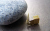 Accessories - 100 Pcs Of Gold Tone Fold Over Crimp Head Clasps Size 7x11mm A3619